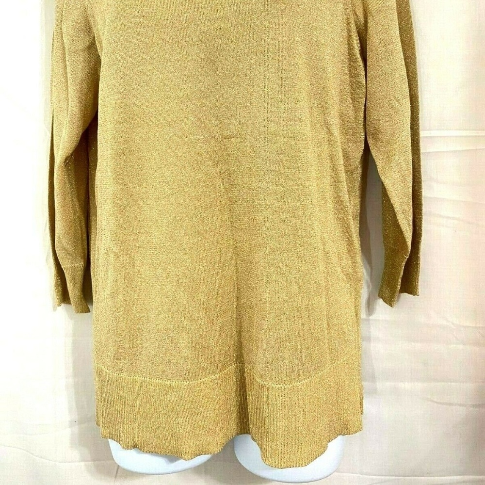 Judith Hart Collection Gold Glittery Pullover R4E - Picture 2 of 6